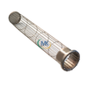 Stainless Steel 316L Filter Cage - White Background, Smooth Welded Joints & Brushed Surface (Corrosion-Resistant Material）