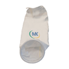 Stitch Detail of PTFE Filter Bag - White Background, Reinforced Seams for Durable Use
