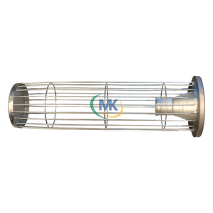 Stainless Steel Pickled Filter Cage - Front View on White Background, Lithium Battery Specialized, Smooth Acid-Washed Surface