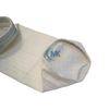 Side View of Polyester Anti-Static Filter Bag - White Background, 2m Length with Sealed Edges