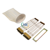 Side View of Ammann Filter Bag Cage - White Background, 2m Length for Ammann Paver Dust Collectors