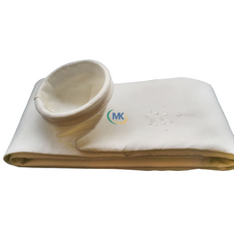 Grain Surface Dust Filter Bag by Wuxi Mingkai Polyester 500gsm 1.8mm Singeing Calendering 120℃ Continuous