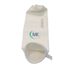 Side View of PTFE Membrane Filter Bag - White Background, 2.2m Length for Industrial Dust Collectors
