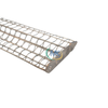 Side View of Corrugated Filter Cage - White Background, 2.5m Length with Wavy Vertical Ribs