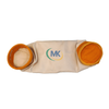 Glass Fiber Membrane Coated Filter Bag - Front View on White Background, Woven Surface with Uniform Membrane Coating