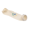Side View of Aramid Filter Bag - White Background, 1.5m Length for Lithium Battery Workshop Dust Collection