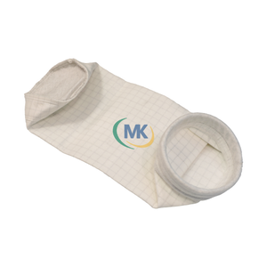Polyester Anti-Static Filter Bag - Front View on White Background, Woven Polyester Surface with Anti-Static Coating