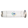 Stainless Steel Passivated Filter Cage - Front View on White Background, Smooth Passivated Surface for Corrosion Resistance