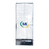  Filter cage with quick-mount brackets, designed for commercial kitchen exhaust systems, tool-free installation.