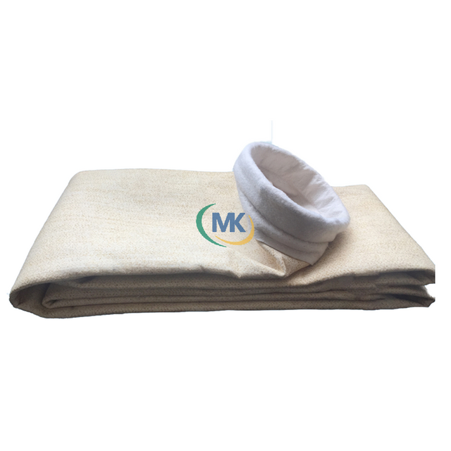 Metamax Dust Collector Bag by Wuxi Mingkai 500gsm 1.8mm 204℃ Fire Retardant Acid Alkali Resistant