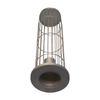 Close-Up of Pickled Stainless Steel Cage - White Background, Smooth Acid-Washed Surface for Corrosion Resistance