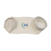 Stitched Edge of Polyester Anti-Static Filter Bag - White Background, Reinforced Seams for Durability