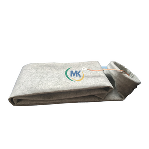 Blended Conductive Filament Dust Filter Bag crafted from a blend of high - quality polyester and conductive filaments. The bag features a seamless construction, with a visible weave pattern where the conductive filaments are evenly distributed, ensuring effective static dissipation. It has a standard circular opening at the top for easy installation in dust collection systems.