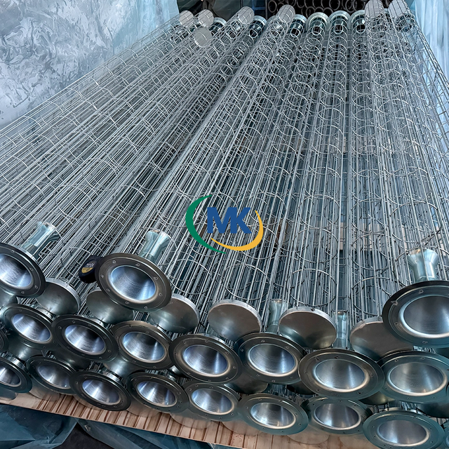 Foldable filter cage for easy carrying and storage, suitable for portable outdoor filtration equipment.