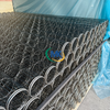 Foldable filter cage for portable camping air purifiers, lightweight PET material for easy storage.