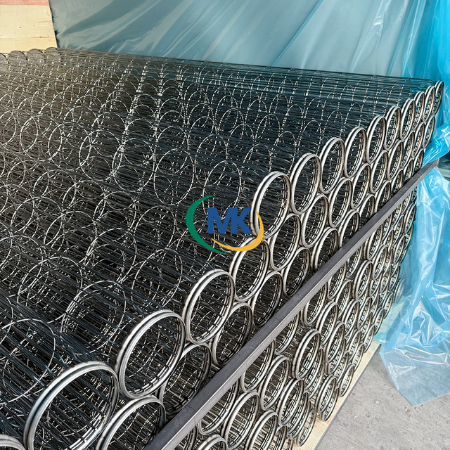 Foldable filter cage for portable camping air purifiers, lightweight PET material for easy storage.