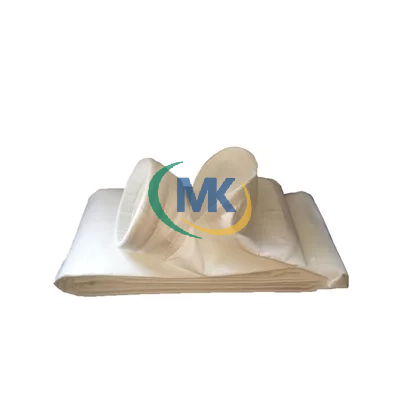 Polyester Dust Filter Bag from Wuxi Mingkai Polyester Dahua Needle Punched Felt 500gsm 1.8mm Singeing Calendering Anti-Abrasion 130℃ Continuous