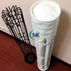 Filter cage with 2mm customizable mesh holes, meets food processing industry hygiene standards.