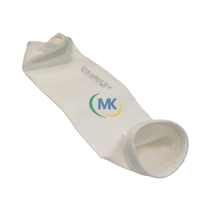 PTFE Membrane Coated Filter Bag - Front View on White Background, Smooth PTFE Coating for Industrial Filtration