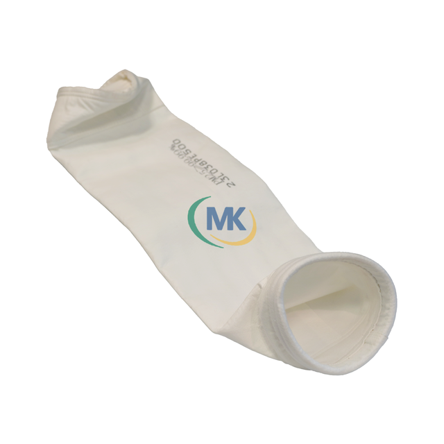 PTFE Membrane Coated Filter Bag - Front View on White Background, Smooth PTFE Coating for Industrial Filtration