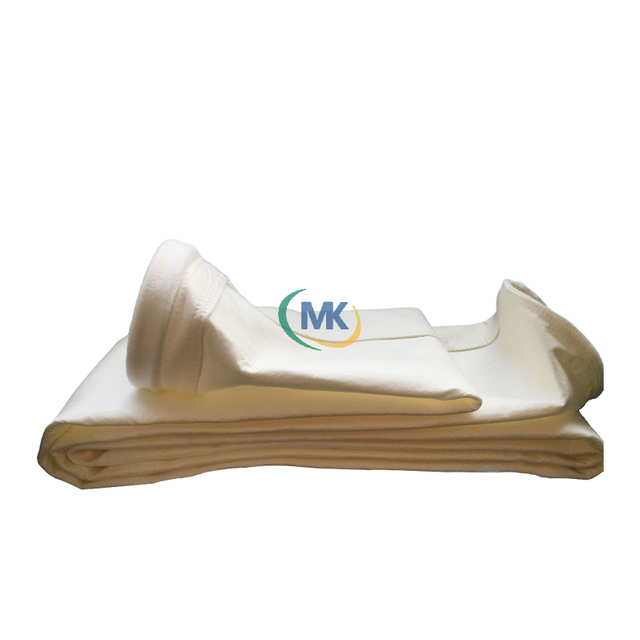 Acrylic Needle Punched Felt Filter Bag by Wuxi Mingkai 550gsm 2.3mm Singeing Calendering 125-140℃ Anti-Acid Alkali