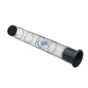 PTFE Coated Filter Cage - Full Front View on White Background, Galvanized Steel Frame with Uniform Coating